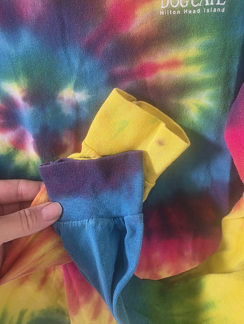 The Salty Dog Cafe Long-Sleeve Tie-Dye Tee, SMALL - Picture 5 of 6